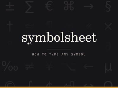 Symbolsheet preview